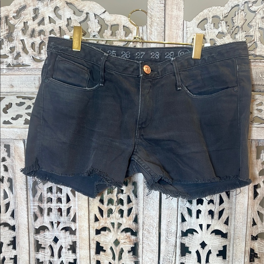 Earnest sewn black denim shorts
